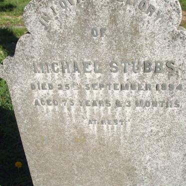 STUBBS Michael  -1894 