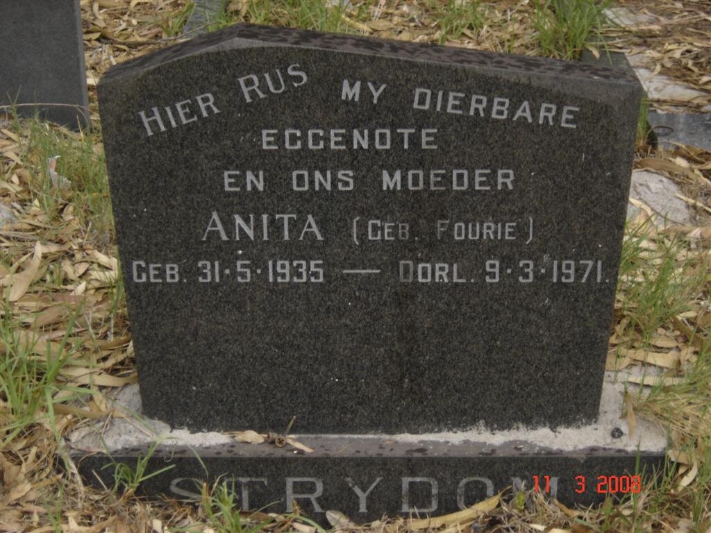 STRYDOM Anita nee FOURIE 1935-1971