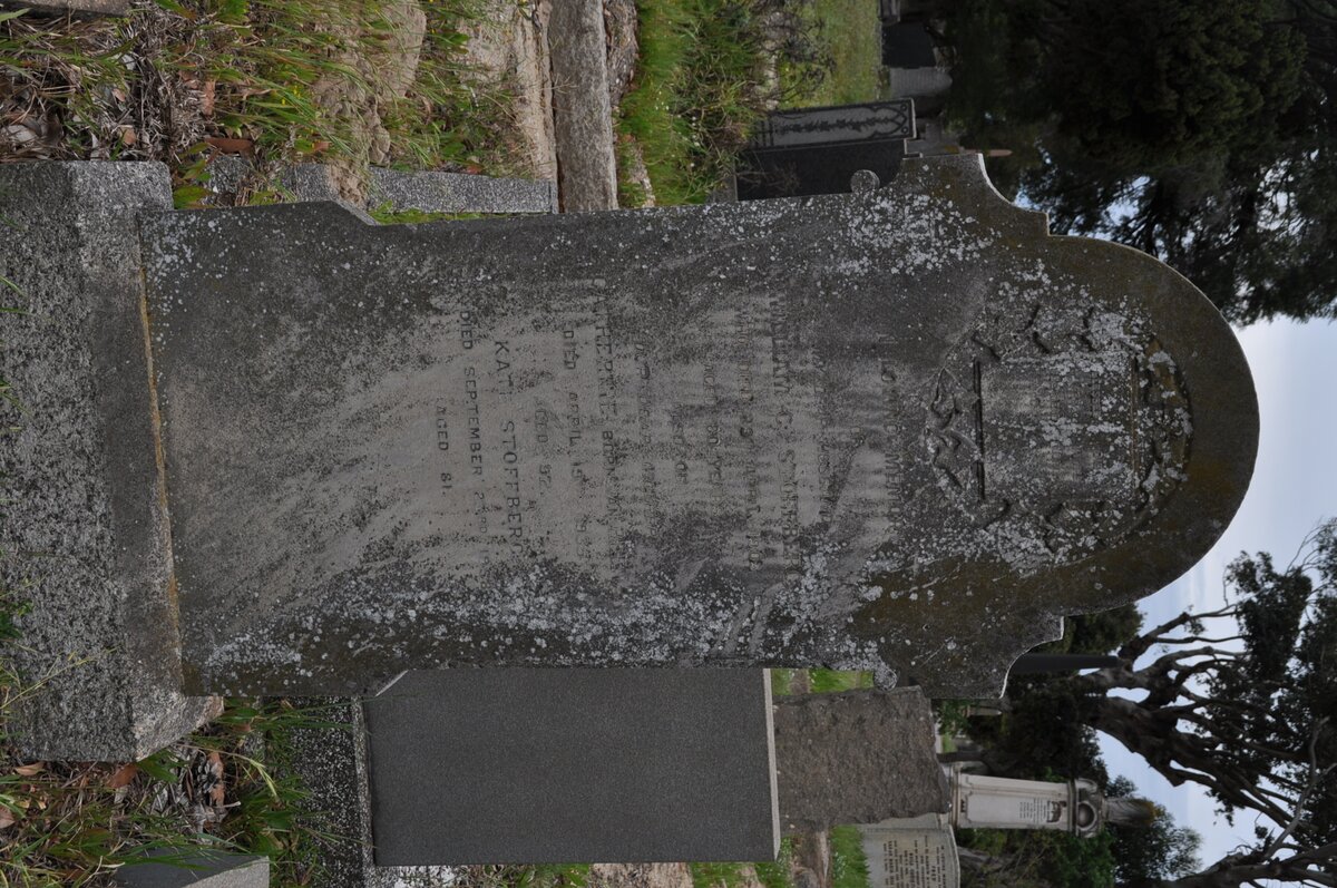 STOFFBERG William C. -1903 &amp; Catherine VAN REENAN -1935 :: STOFFBERG Kate -1958