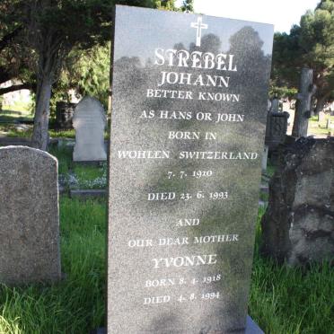 STREBEL Johann 1910-1993 &amp; Yvonne 1918-1994