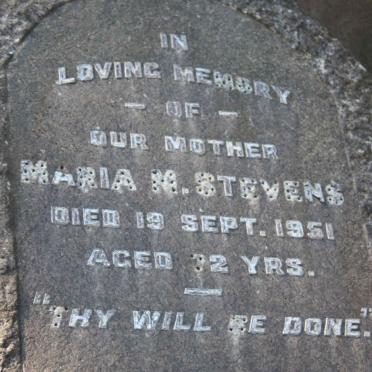 STEVENS Maria M. -1951