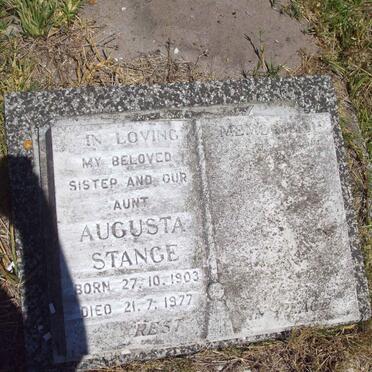 STANGE Augusta 1903-1977