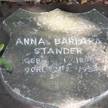 STANDER Anna Barbara 1896-1959
