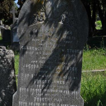 STARCK Clarence Matthew -1940 &amp; Jacoba Johanna KUBE -1941 :: STARCK Ernest James 1912-1952 &amp; Dorothy May 1911-1953