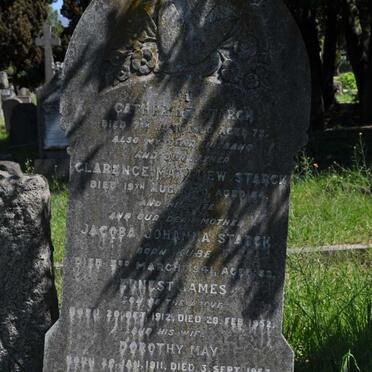 STARCK Clarence Matthew -1940 &amp; Jacoba Johanna KUBE -1941 :: STARCK Ernest James 1912-1952 &amp; Dorothy May 1911-1953