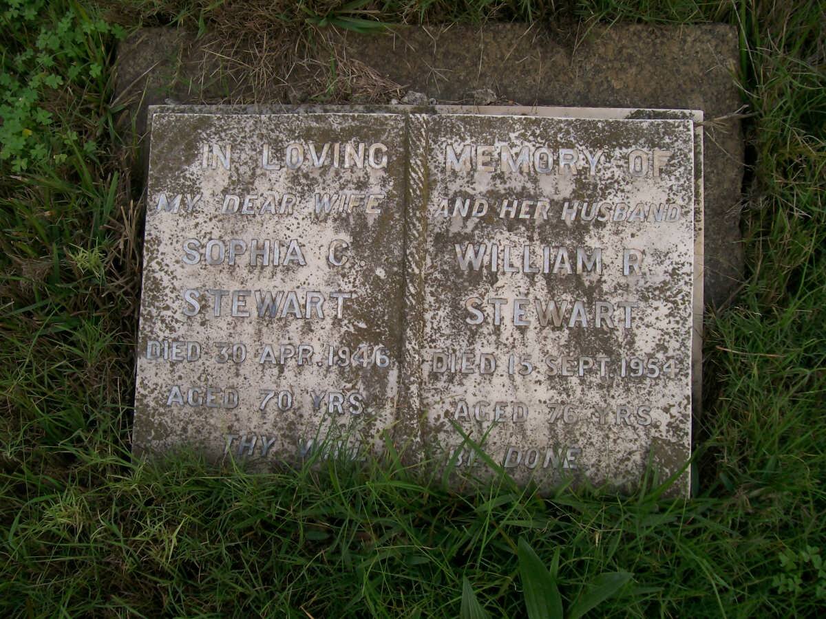 STEWART William R. -1954 &amp; Sophia C. -1946