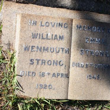STRONG William Wenmouth -1920 &amp; Emma -1945