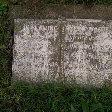 STEWART William R. -1954 &amp; Sophia C. -1946