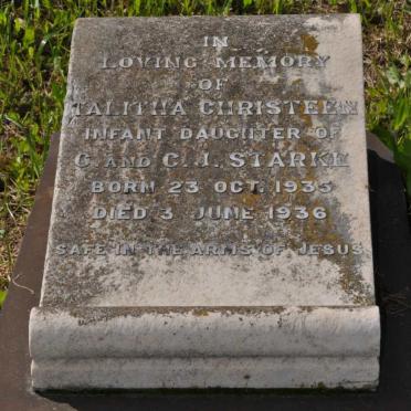 STARKE Talitha Christeen 1935-1936