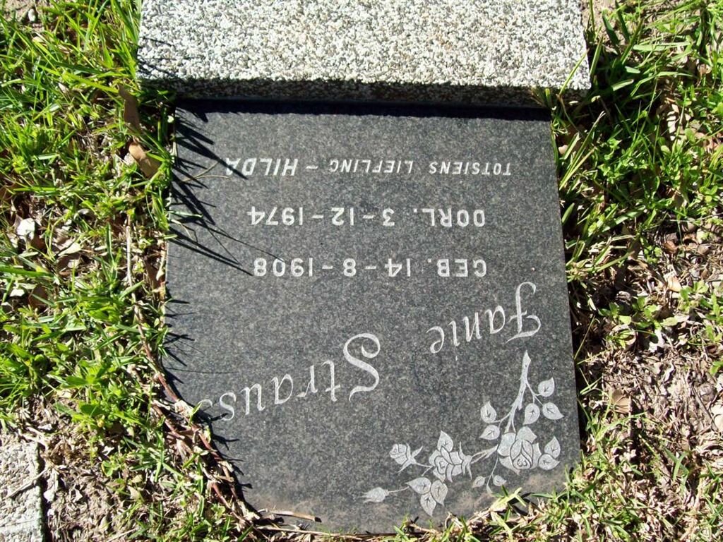 STRAUSS Fanie 1908-1974