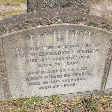 STERNE Henry Charles -1960 &amp; Maud Elizabeth -1950