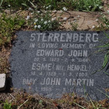 STERRENBERG Edward John 1923-1966 &amp; Esme HENKEL 1928-2003 :: STERRENBERG John Martin 1968-1969