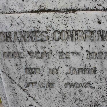 COMBRINCK Johannes -1927