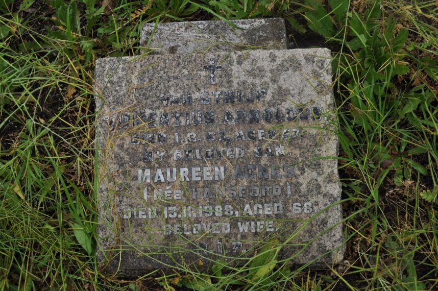 STRIJP ?entius Arnoldus, van -1963 &amp; Maureen Agnes HANSFORD -1988