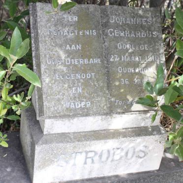 STROBOS Johannes Gerhardus -1910