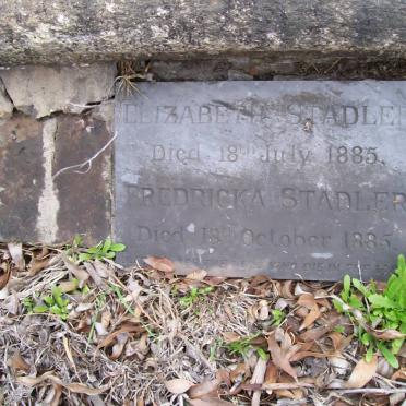 STADLER Elizabeth -1885 :: STADLER Fredricka -1885