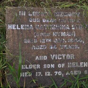 STEVENS Helena Catherina nee NYMAN -1944 :: STEVENS Victor -1970