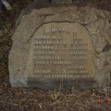 STAVEREN Johan, van -1865 :: VAN STAVEREN Susanna E. -1858