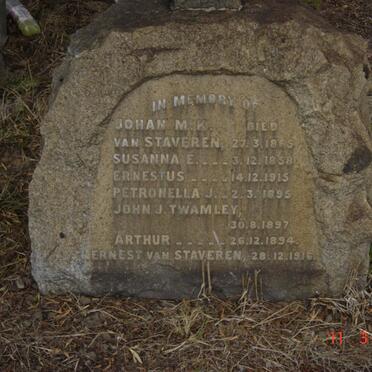 STAVEREN Johan, van -1865 :: VAN STAVEREN Susanna E. -1858