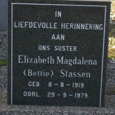 STASSEN Elizabeth Magdalena 1919-1979