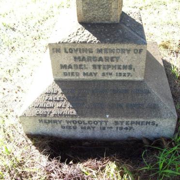 STEPHENS Henry Woolcott -1947 &amp; Margaret Mabel -1927