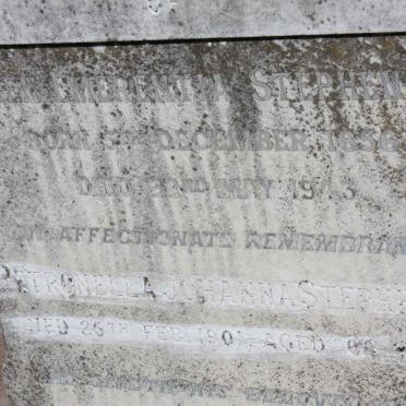 STEPHENSON Ellen Emerentia 1856-1943 :: STEPHENSON Petronella Johanna -1901