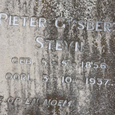 STEYN Pieter Gysbert 1856-1937 &amp; Aletta Johanna 1860-1935 