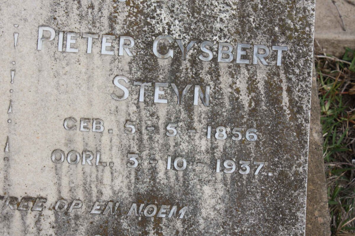 STEYN Pieter Gysbert 1856-1937