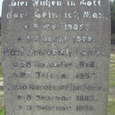 STEWIEN Carl Friedrich Daniel 1878-1938 &amp; Anna Karoline Charlotte 1883-1956 :: STEWIEN Carl Heinrich Max 1905-1908