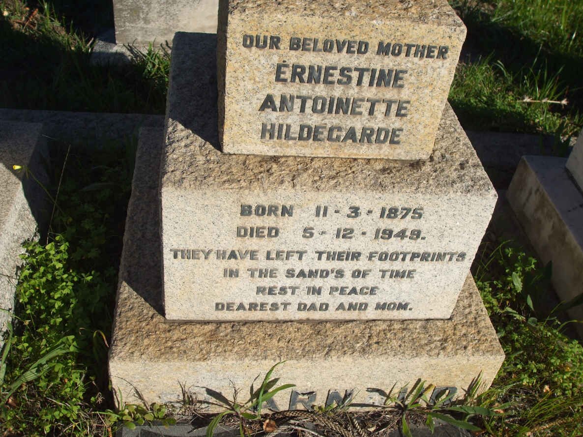 ARNAUD Ernestine Antoinette Hildegarde 1875-1949