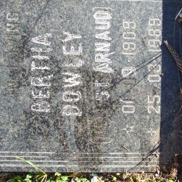 DOWLEY Bertha nee ST. ARNAUD 1909-1989