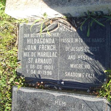 ST. ARNAUD Hildagonda Joan French nee DE MARILLAC 1907-1996