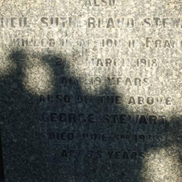 STEWART George -1933 :: STEWART Neil Sutherland -1918