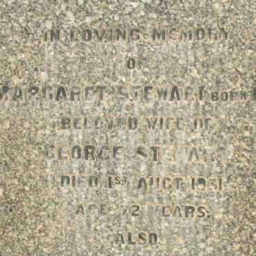 STEWART George -1933 &amp; Margaret DAG -1931