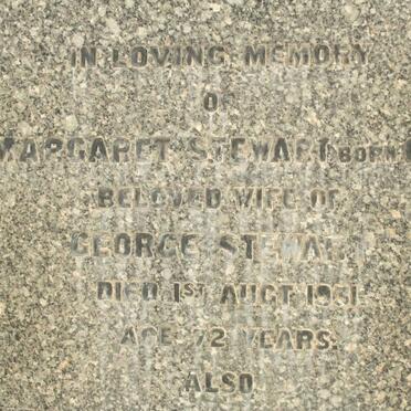 STEWART George -1933 &amp; Margaret DAG -1931