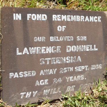 STEENSMA Lawrence Donnell -1956