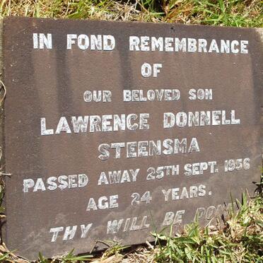 STEENSMA Lawrence Donnell -1956