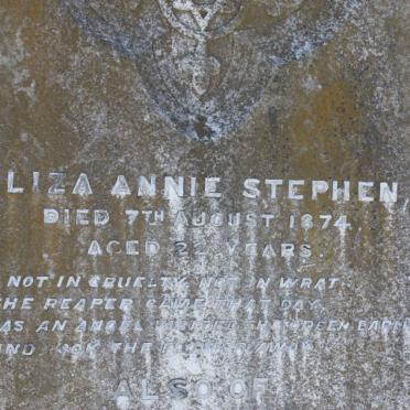 STEPHEN David -1931 &amp; Eliza WALL -1936