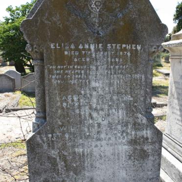 STEPHEN Eliza Annie -1874 :: STEPHEN Agnes -1853 :: STEPHEN William -1861