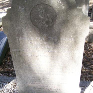 STAAK Johannes 1842-1904 :: STAAK Thomas Haylett 1871-1893 :: STAAK Hendrik E. 1895-1904