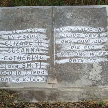 STEENKAMP Elizabeth Susanna Catherina nee SMIT 1900-1963