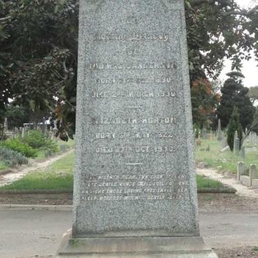 SANDERSON Thomas 1890-1890 :: HORTON Elizabeth 1822-1900 :: SANDERSON Maude Constance 1901-1904