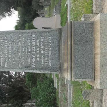 SANDERSON James 1857-1917 &amp; Fanny Elizabeth HORTON 1861-1941