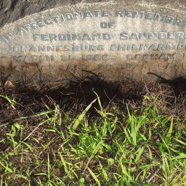 SAUNDERS Ferdinand 1866-1925