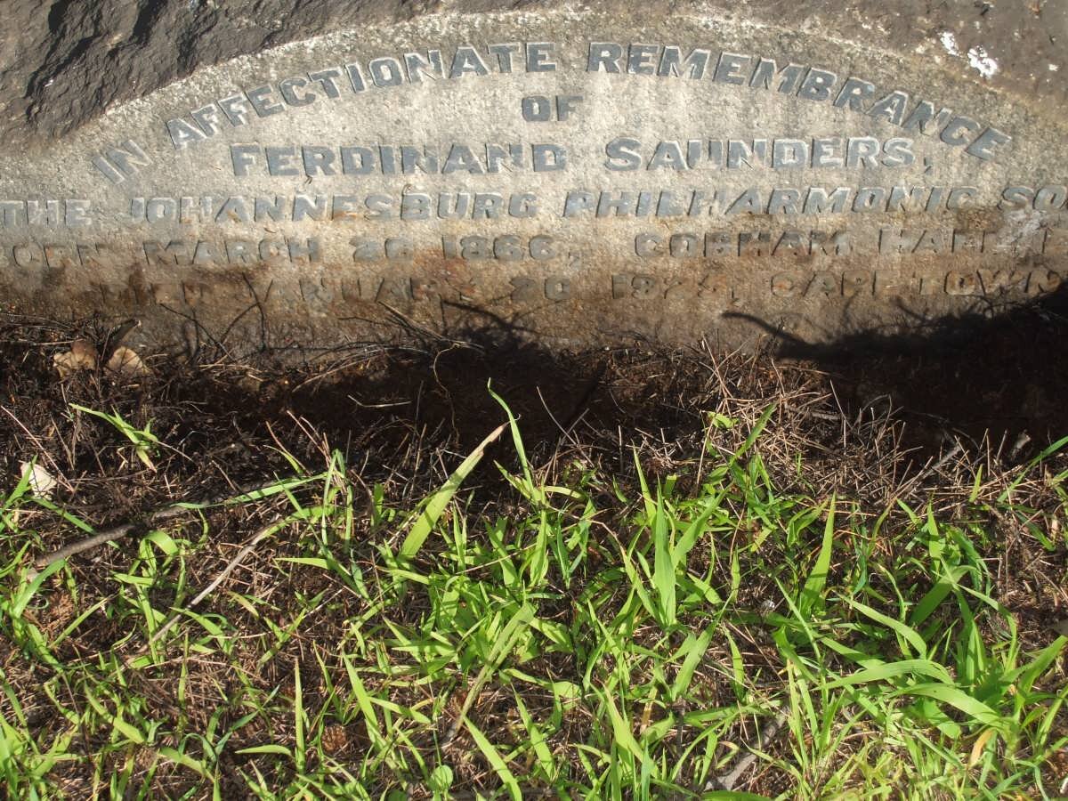 SAUNDERS Ferdinand 1866-1925