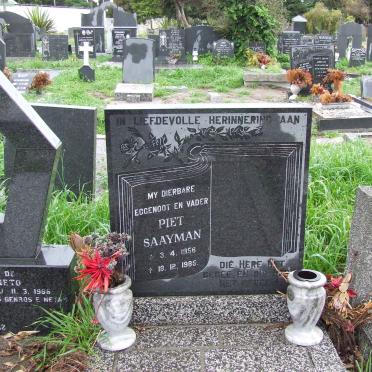 SAAYMAN Piet 1956-1985