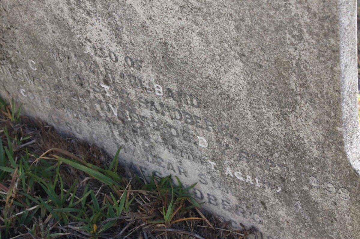 SANDBERG Carl Gustav -1898 :: SANDBERG ? -191?