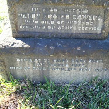 SAWERS Henry Fraier 1873-1924