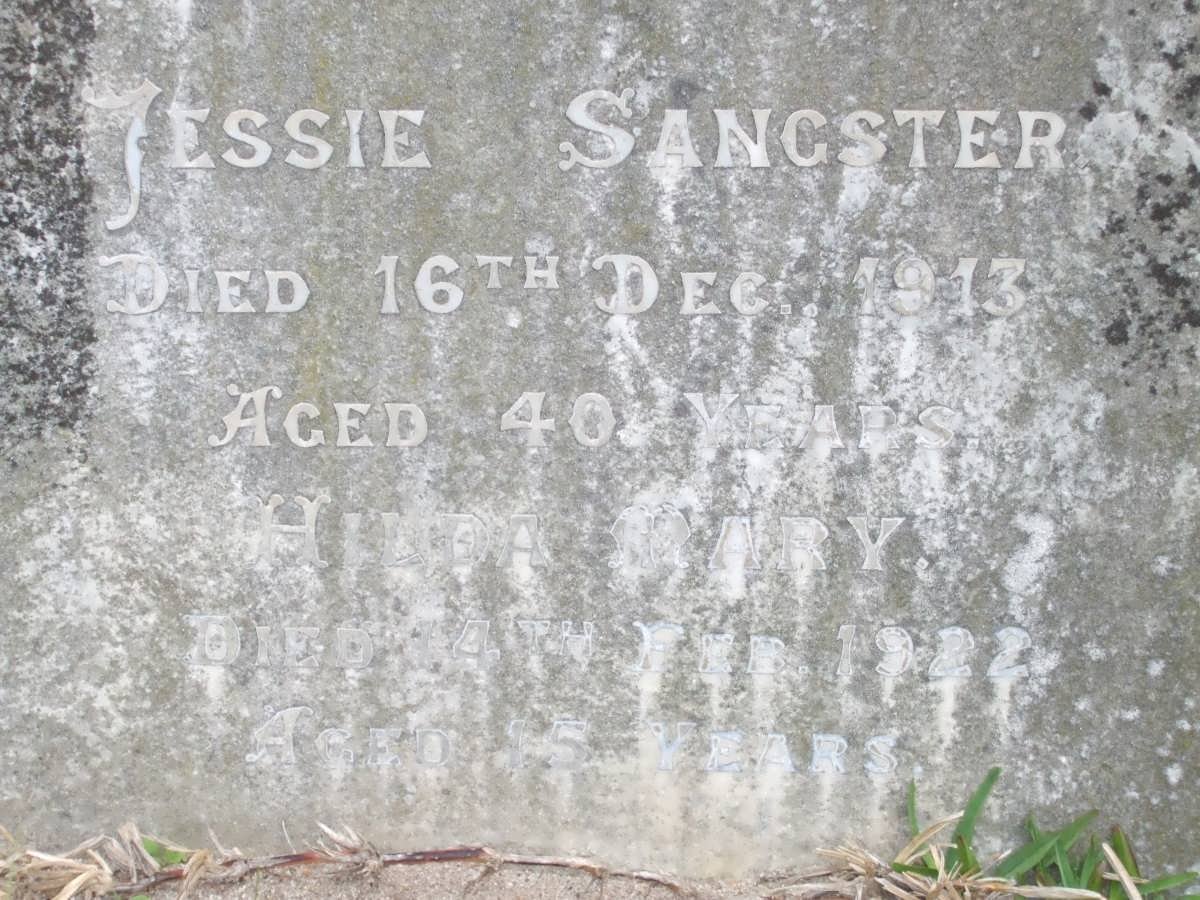 SANGSTER Jessie -1913 :: SANGSTER Hilda Mary -1922