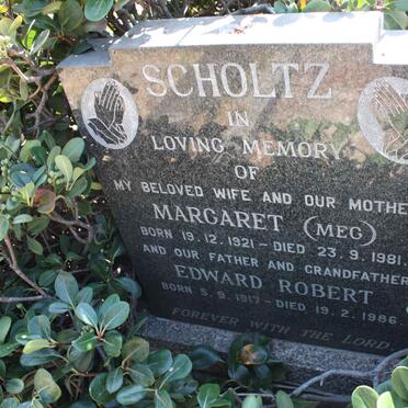 SCHOLTZ Edward Robert 1917-1986 &amp; Margaret 1921-1981